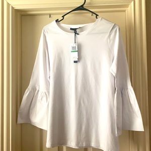 NWT White Bella sleeve A+A Collection size Large.